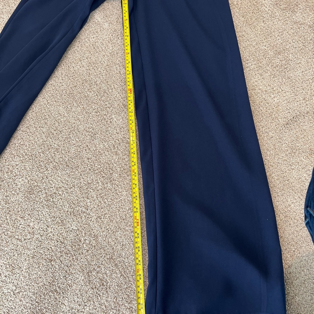 Lilly Pulitzer Navy Blue Lyra One Shoulder Ruffle Jumpsuit size 4 - Picture 6 of 7
